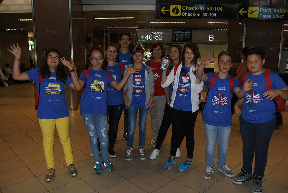 Tabara grup lb. Engleza, Bromsgrove School, Birmingham UK 19 iul - 02 aug - Mirunette 2016 (Aeroport)