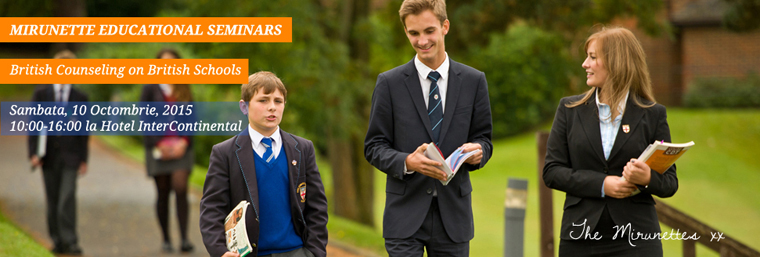Participa la seminarul British Counceling on British Schools